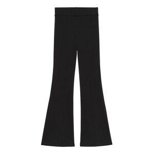 Donni Ribbed Kick Flare Jet Black Sz. Small